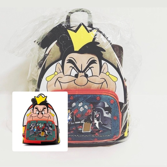 Loungefly Disney Villains Scenes Queen of Hearts Mini Backpack